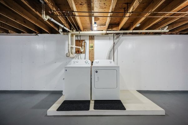 Interior, Utility Closets, Washer, Wooden Beams, Wooden Ceilings
