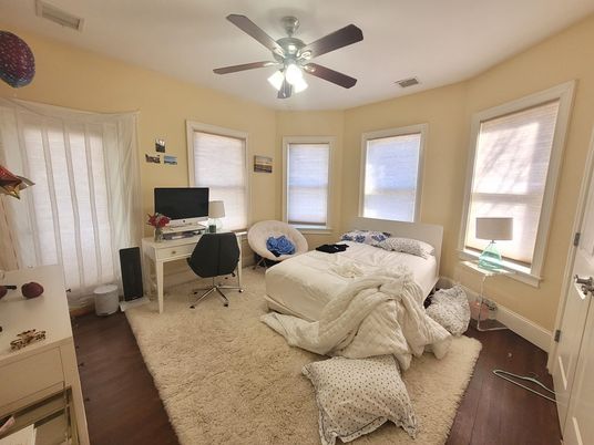 Bedroom, Home Office, Interior, Wood Texture Flooring