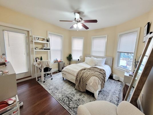 Bedroom, Home Office, Interior, Wood Texture Flooring