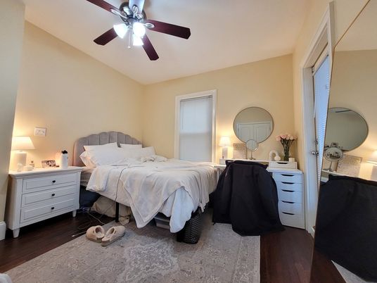 Bedroom, Interior, Wood Texture Flooring
