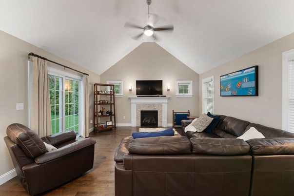 Fireplace, Interior, Living room, Wood Texture Flooring