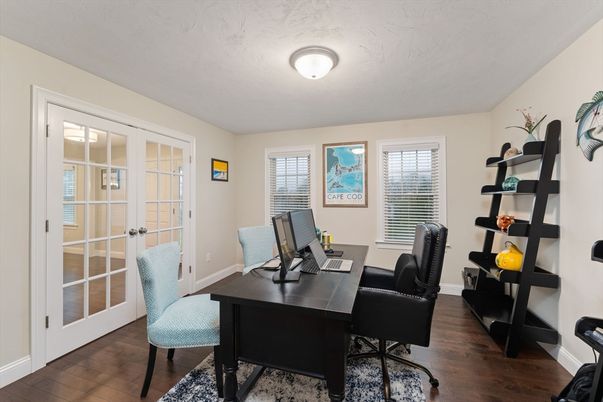 Home Office, Interior, Wood Texture Flooring