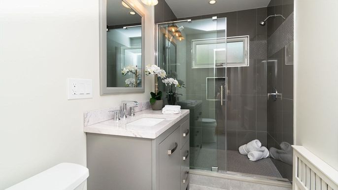 Bathroom, Glass Shower, Interior
