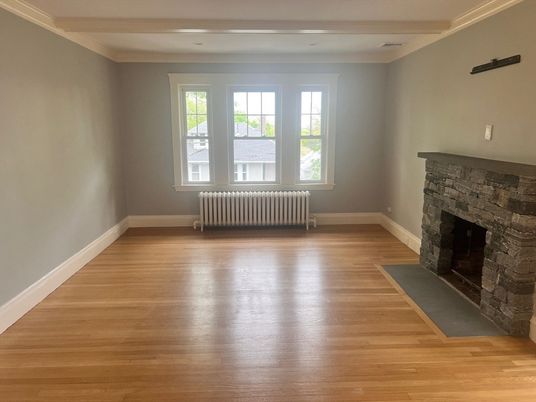Empty room, Fireplace, Interior, Wood Texture Flooring