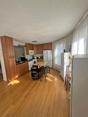 Interior, Kitchen, Wood Texture Flooring