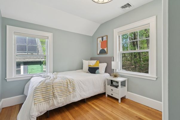 Bedroom, Interior, Wood Texture Flooring