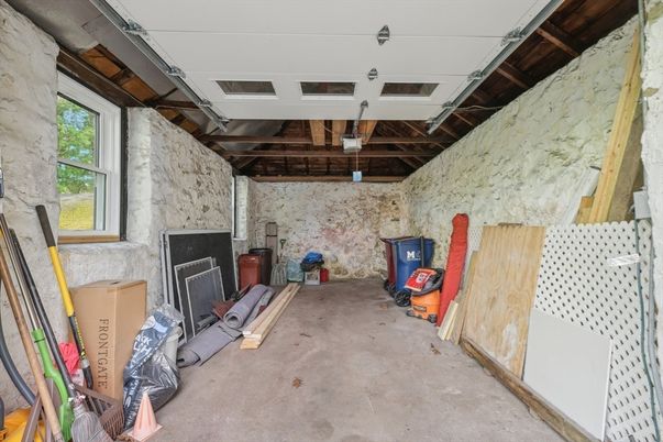 Fireplace, Interior, Stone Walls, Wooden Beams