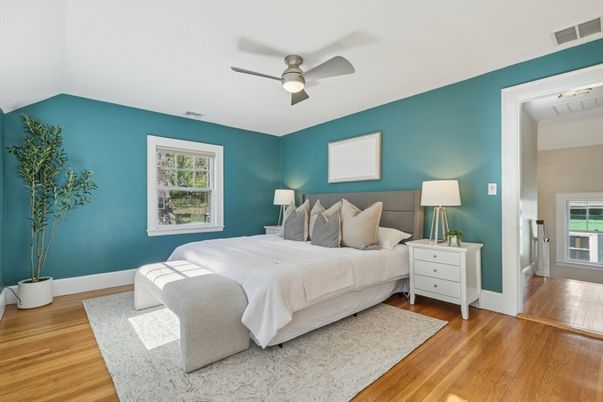 Bedroom, Interior, Wood Texture Flooring