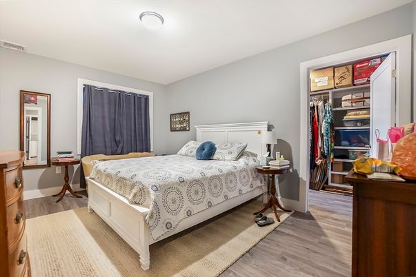 Bedroom, Interior, Wood Texture Flooring
