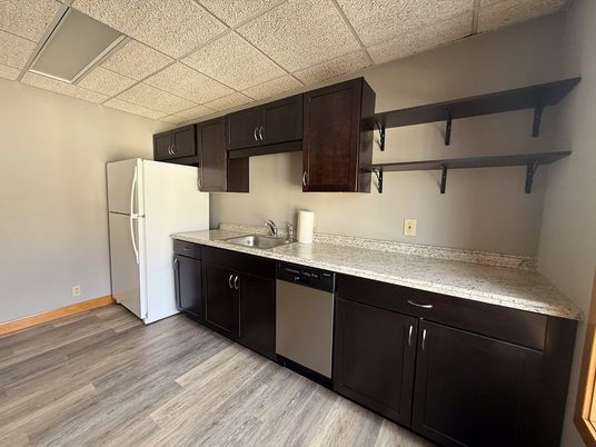 Interior, Kitchen, Wood Texture Flooring