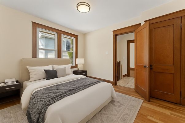 Bedroom, Interior, Wood Texture Flooring