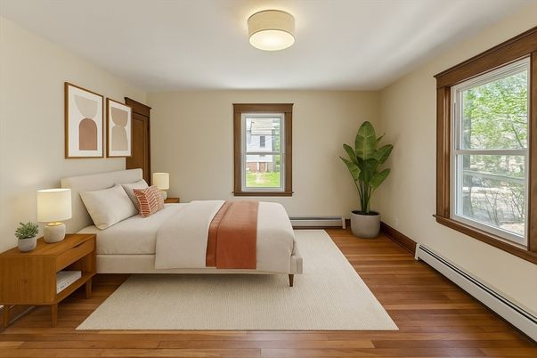 Bedroom, Interior, Wood Texture Flooring