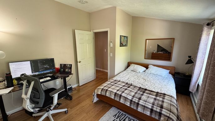Bedroom, Home Office, Interior, Wood Texture Flooring