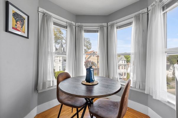 Dining room, Interior, Wood Texture Flooring