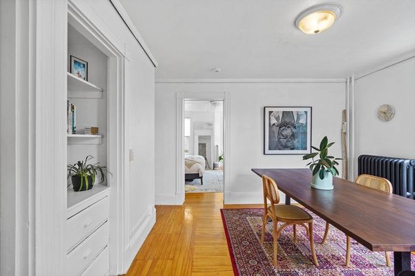 Dining room, Interior, Wood Texture Flooring