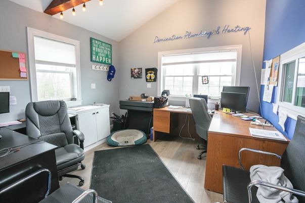 Home Office, Interior, Wood Texture Flooring