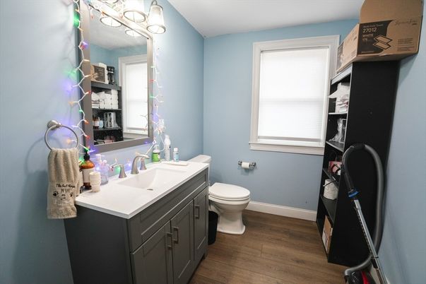 Bathroom, Interior, Wood Texture Flooring