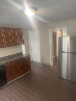 Interior, Kitchen, Wood Texture Flooring