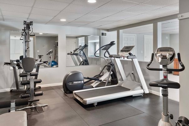 Fitness Equipment, Interior, Recessed Lighting