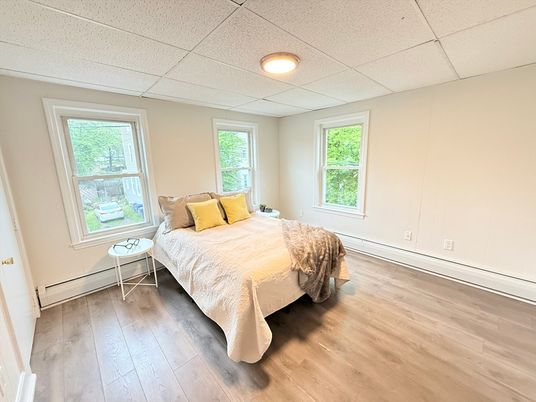 Bedroom, Interior, Wood Texture Flooring
