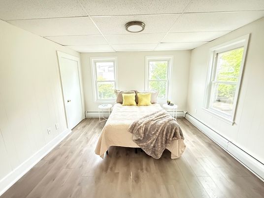 Bedroom, Interior, Wood Texture Flooring
