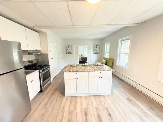 Interior, Kitchen, Wood Texture Flooring