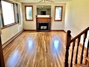 Empty room, Fireplace, Interior, Wood Texture Flooring