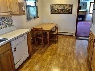 Dining room, Interior, Wood Texture Flooring