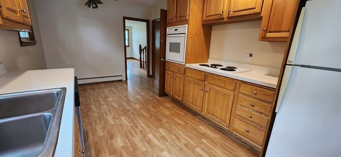Interior, Kitchen, Wood Texture Flooring