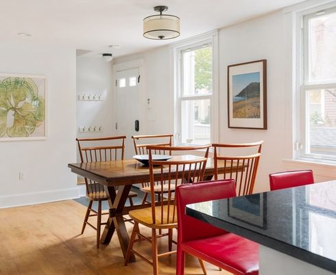 Dining room, Interior, Wood Texture Flooring