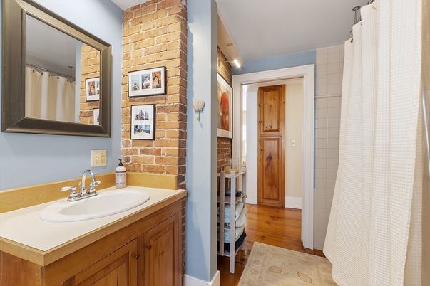 Bathroom, Interior, Wood Texture Flooring