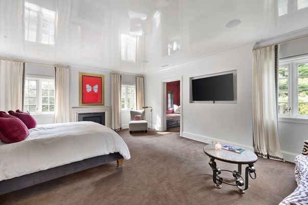 Bedroom, Fireplace, Interior