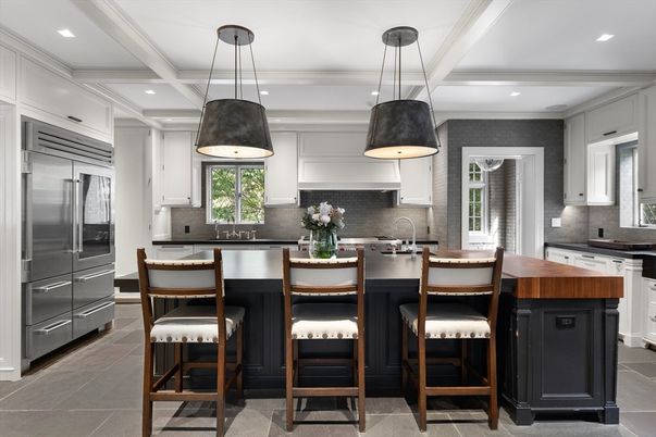 Interior, Kitchen, Pendant Lights, Recessed Lighting, Stainless Steel Appliances