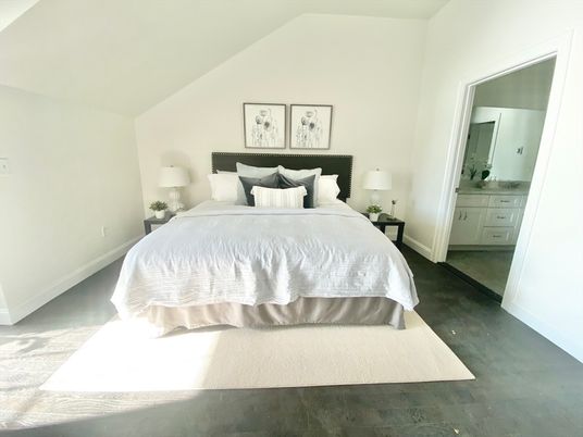 Bedroom, Interior, Wood Texture Flooring