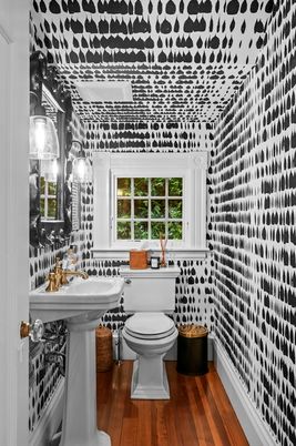 Bathroom, Interior, Wood Texture Flooring