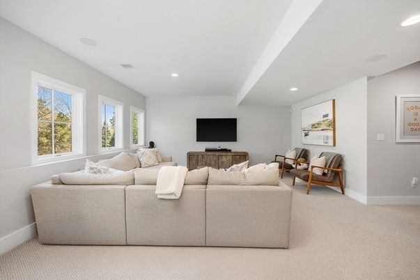 Interior, Living room, Recessed Lighting