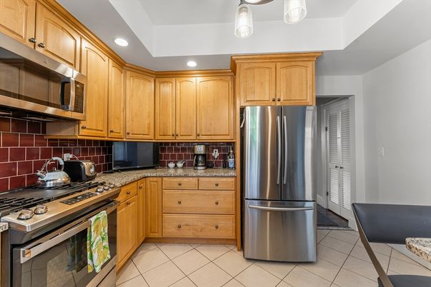 Interior, Kitchen, Recessed Lighting, Stainless Steel Appliances