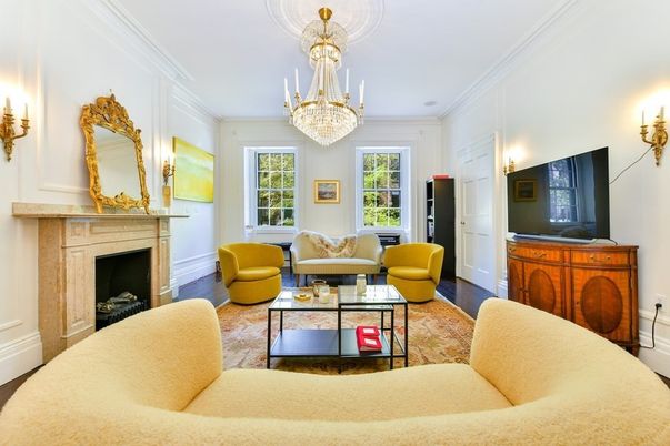 Chandelier, Fireplace, Interior, Living room, Wood Texture Flooring