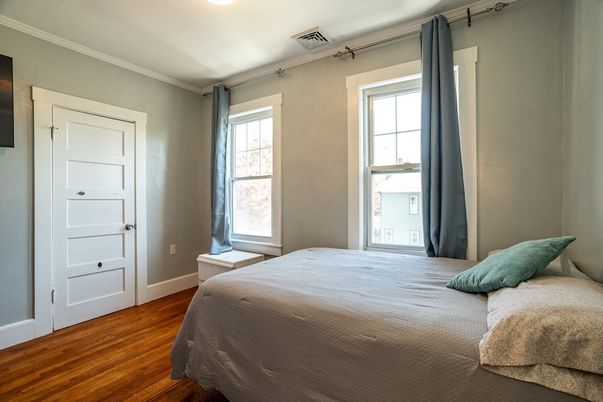 Bedroom, Interior, Wood Texture Flooring