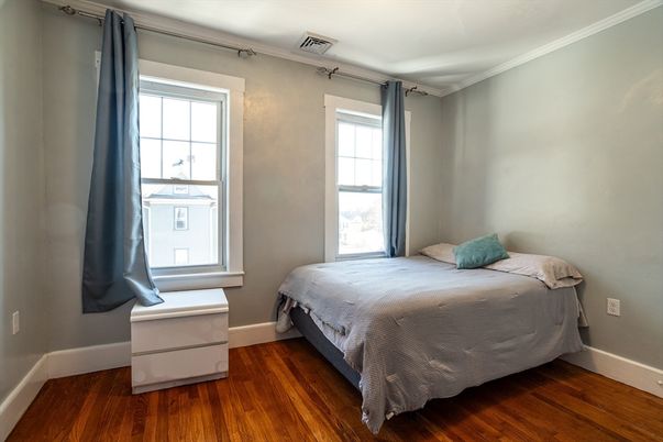 Bedroom, Interior, Wood Texture Flooring