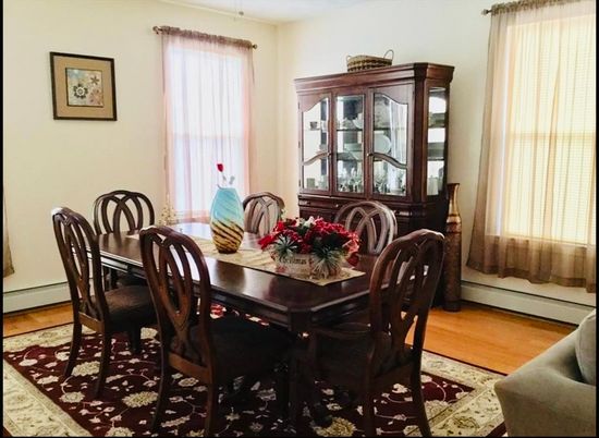 Dining room, Interior, Wood Texture Flooring