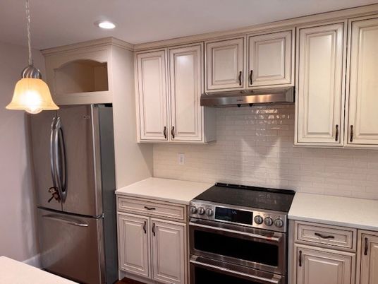 Interior, Kitchen, Pendant Lights, Recessed Lighting, Stainless Steel Appliances