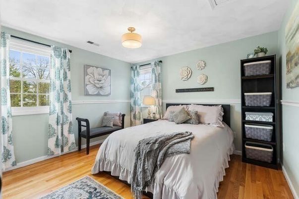 Bedroom, Interior, Wood Texture Flooring