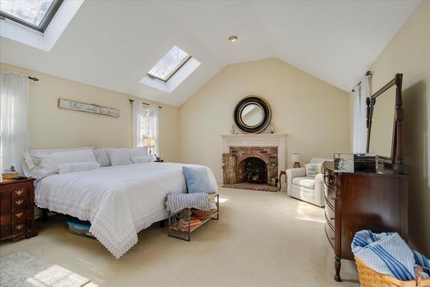 Bedroom, Fireplace, Interior, Recessed Lighting