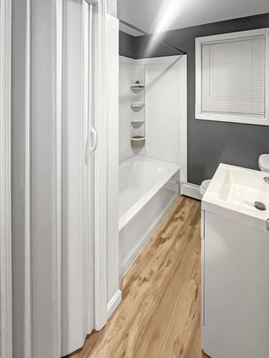Bathroom, Interior, Wood Texture Flooring
