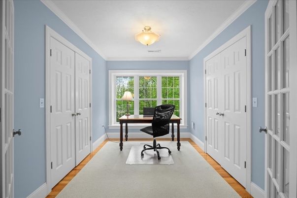 Home Office, Interior, Wood Texture Flooring