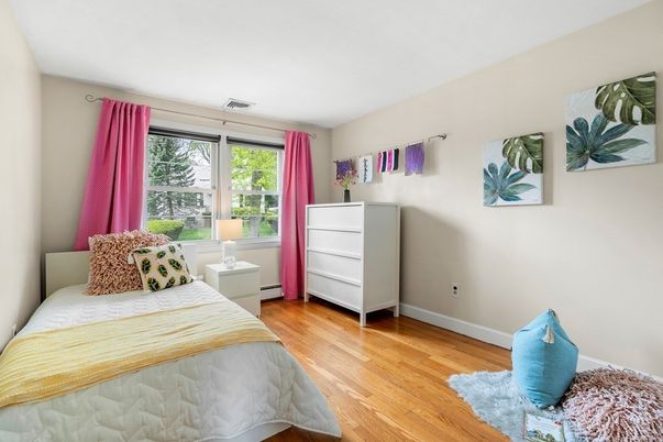 Bedroom, Interior, Wood Texture Flooring