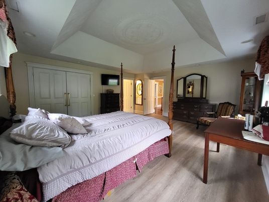 Bedroom, Interior, Wood Texture Flooring