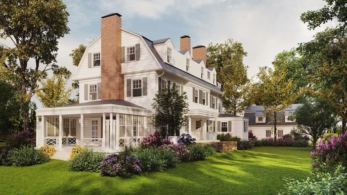 Backyard, Exterior, Facade, Queen Anne Victorian