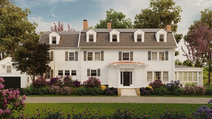 Attached, Exterior, Facade, Georgian